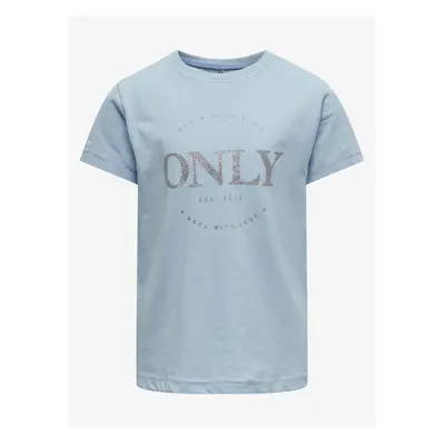 Light blue girls' T-shirt ONLY Wendy - Girls