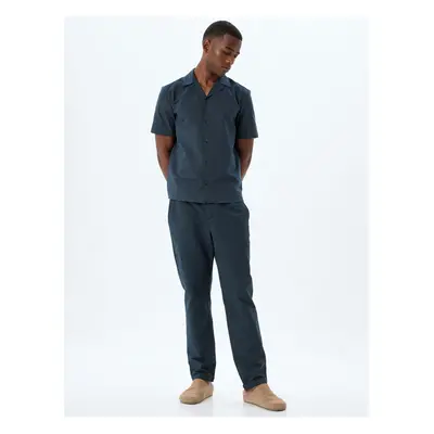 Koton Chino Trousers Pocket Detailed Waist Tie Cotton