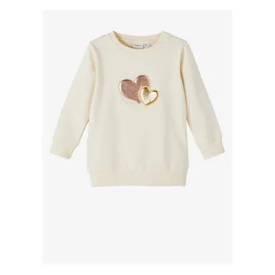 Cream Girly Sweatshirt name it Blair - Girls