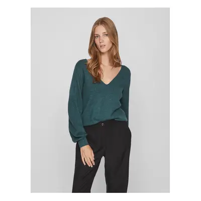 Dark green women's sweater VILA Ril - Women