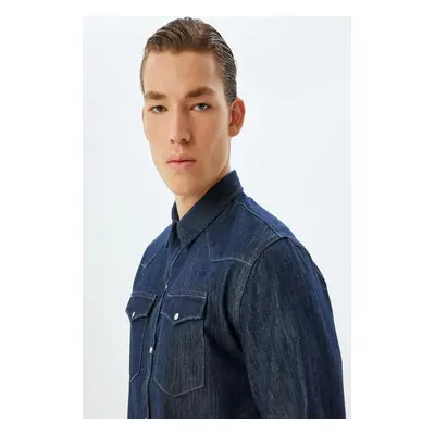 Koton Dark Indigo Men's Jacket