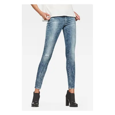 G-STAR Jeans - Midge Zip Mid Skinny Wmn Blue