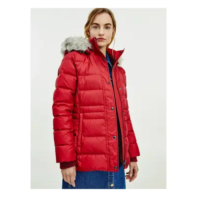 Red Women's Down Winter Jacket Tommy Hilfiger - Női