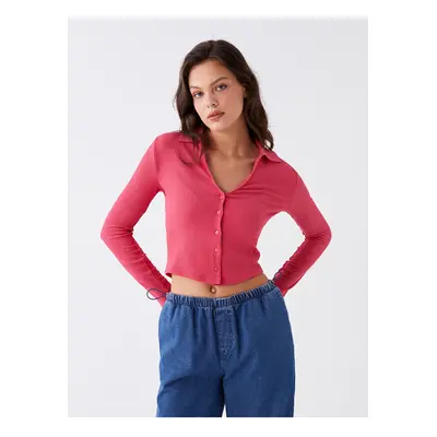 LC Waikiki Lcw Straight Long Sleeve Women's Crop Shirt