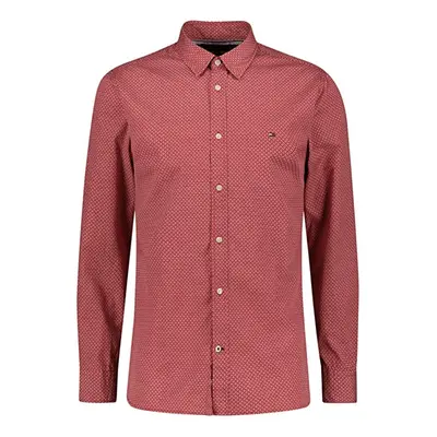 Tommy Hilfiger Shirt - BASIC MINI PRINT SHIRT brick