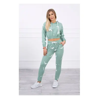 Set with printed guns dark mint