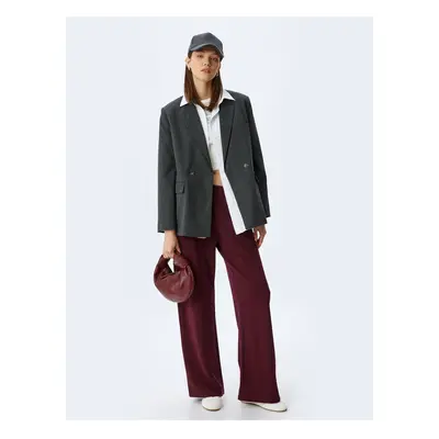 Koton Burgundy Women's Sweatpants