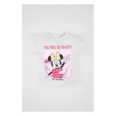 DEFACTO Baby Girl Disney Mickey & Minnie Crew Neck Short Sleeve T-Shirt