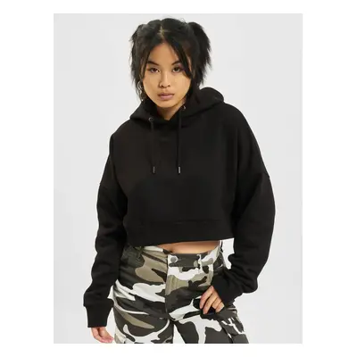 Cropped hood, black