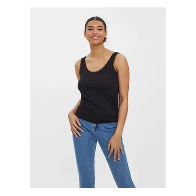 Black basic tank top VERO MODA Gemma - Women's