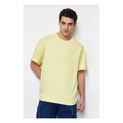 Trendyol Yellow Oversize/Wide Cut 100% T-Shirt