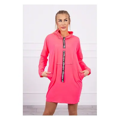 Tie dress pink neon