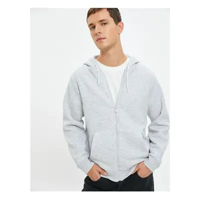 Koton 4wam70029mk Gray Men's Cotton Jersey Sweatshirt