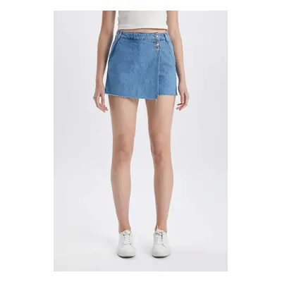 DEFACTO High Waist Jean Skort