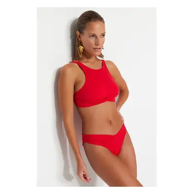 Trendyol X Moeva Red Halterneck Bikini szett