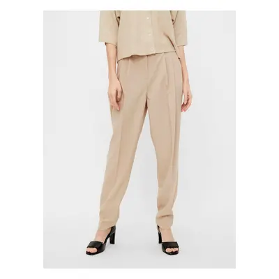 Beige trousers. OBJECT Blace - Ladies