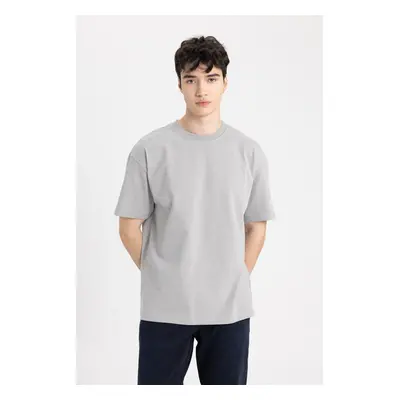 DEFACTO Boxy Fit Crew Neck Short Sleeve Basic T-Shirt