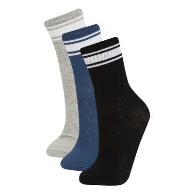 DEFACTO Boy's 3-Piece Cotton Long Socks