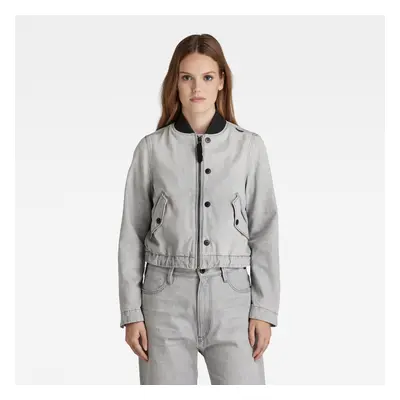 G-STAR Jacket - Drawstring Bomber Jacket Grey