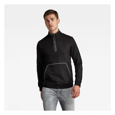 G-STAR Sweatshirt - Half zip bound tweeter t l\s black