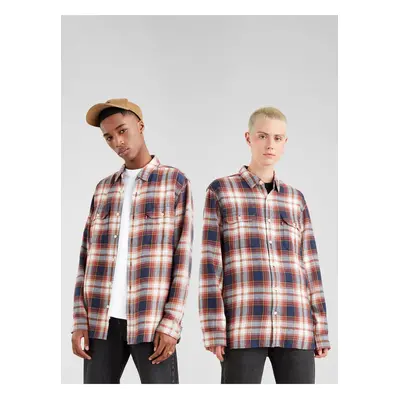 Levi&#39;s White-blue unisex checkered shirt Levi&#39;s® Jackson Worker - Men&#39;s