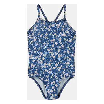 Blue Girly Floral One Piece Swimwear name it Felisia - Unisex