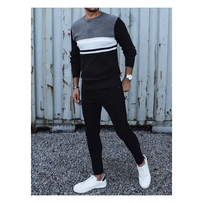 Men's sweater gray-black Dstreet