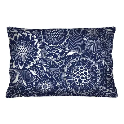 Bertoni Home Unisex's Rectangular Pillow Granada Navy Blue