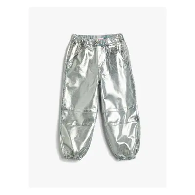 Koton Gilded Shiny Parachute Trousers