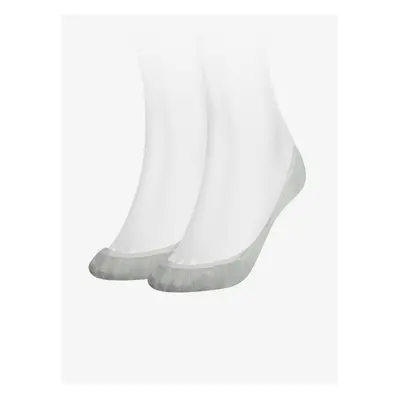 Tommy Hilfiger Socks - TH WOMEN BALLERINA STEP 2P white