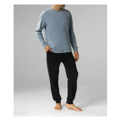 Men's Atlantic pajamas - light blue/black