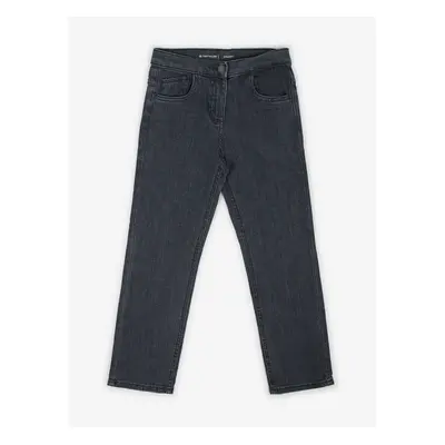 Dark grey girls' straight fit jeans Tom Tailor - Girls