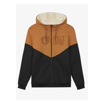 Picture Plush Men's Brown-Black Zip Hoodie - Men