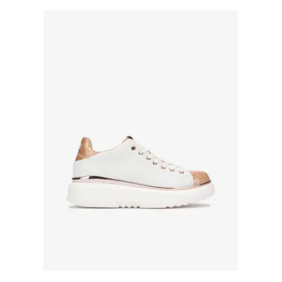 Women's White Leather Sneakers Replay - Women's