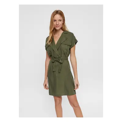 Khaki Shirt Dress Noisy May Vera - Women