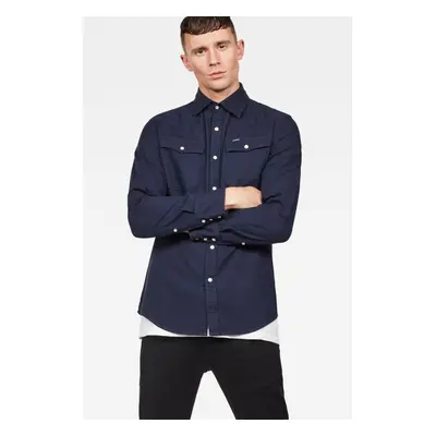 Shirt - G-STAR shirt l/s dark blue