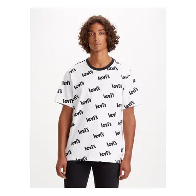 Levi&#39;s White men&#39;s patterned t-shirt Levi&#39;s® Poster - Men&#39;s