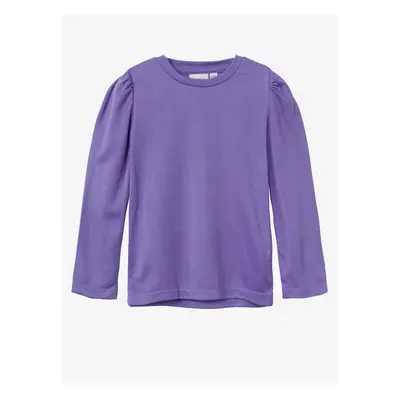 Purple girl's long-sleeved T-shirt name it Lilde - Girls