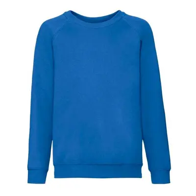 Niebieska bluza dziecięca Raglan Sweat Fruit of the Loom