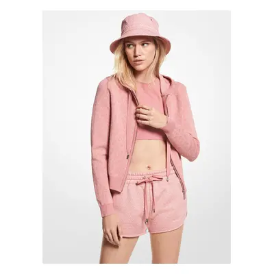 Michael Kors Sweatshirt - ECO MGA MK DT ZIP HOODIE pink