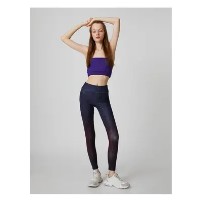 Koton kígyó mintás normál derékú sportleggings