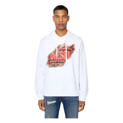 Diesel Sweatshirt - S-GINN-HOOD-E8 SWEAT-SHIRT white