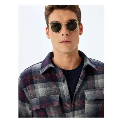 Koton Gray Plaid Men's Adult Shirt