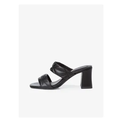 Black women's heeled slippers Tamaris - Women's