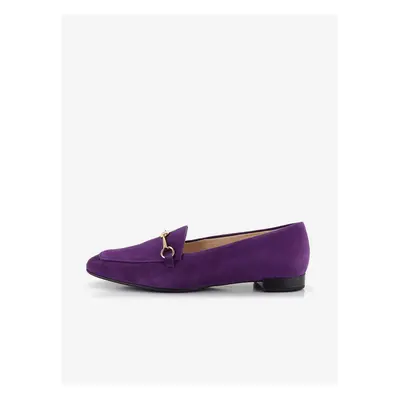 Women's purple suede loafers Högl Close - Women's