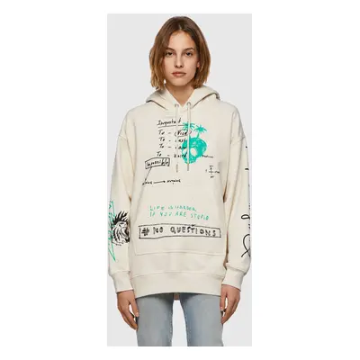 Diesel Sweatshirt - FEXAHOOD SWEATSHIRT white