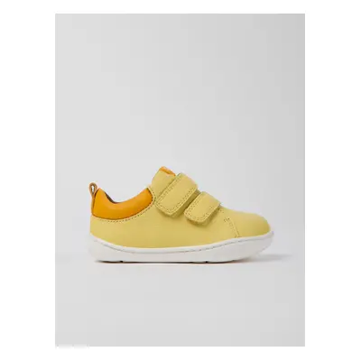 Yellow Boys' Leather Sneakers Camper - Boys