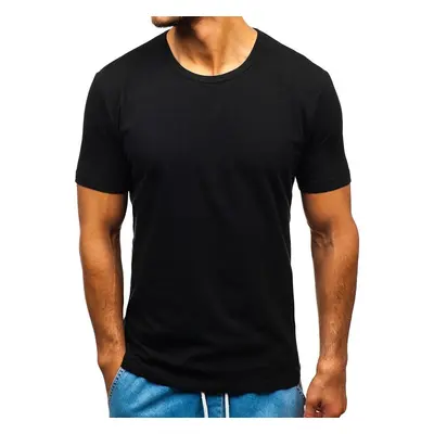 Men's T-shirt without print T1280 - black