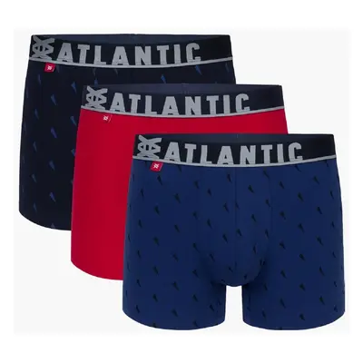 Boxer shorts Atlantic 3MH-174 A'3 S-2XL navy blue-red-blue