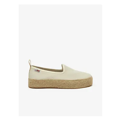 Beige women's slip-on platform shoes NAPAPIJRI - Women's